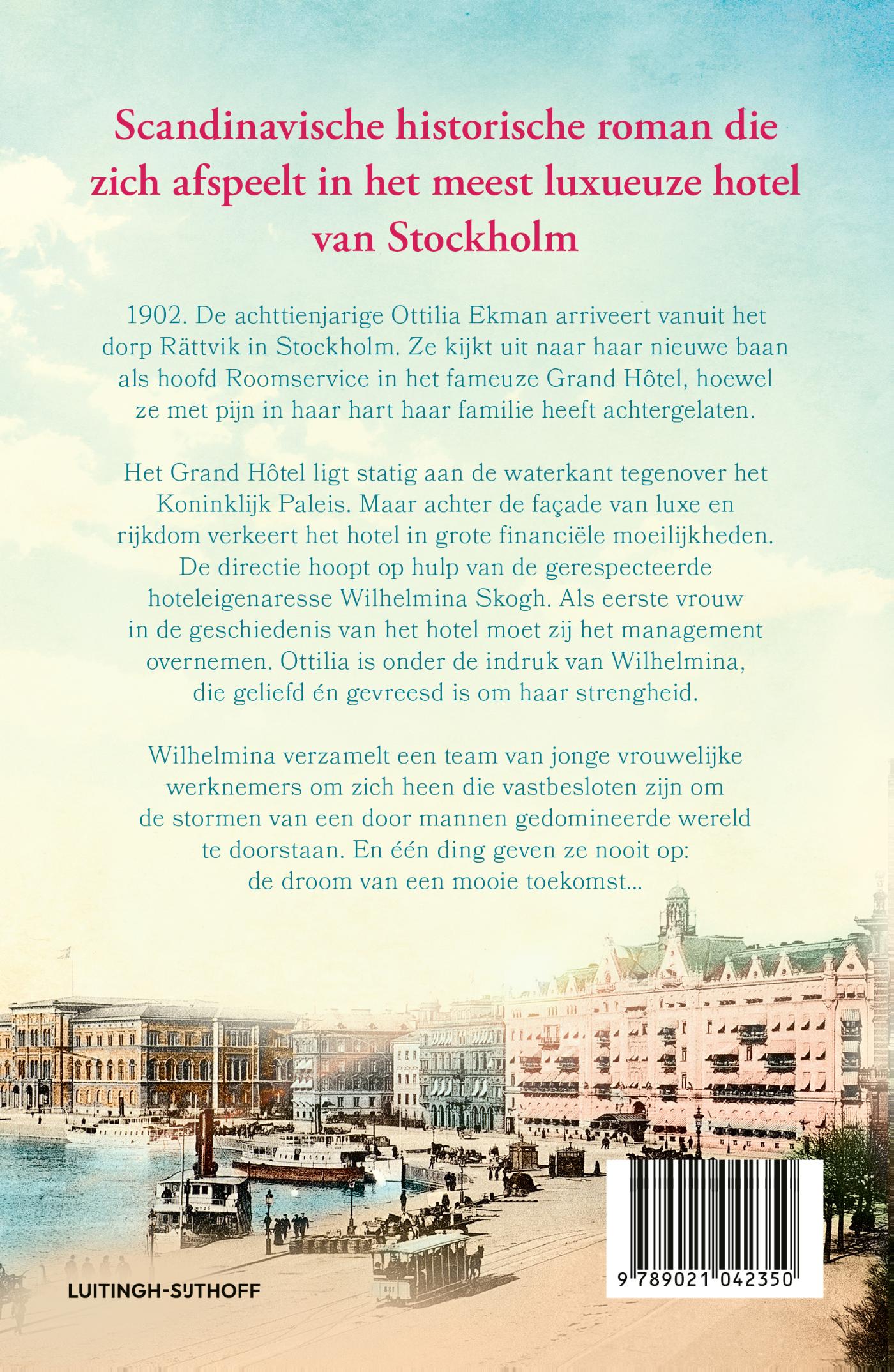 Achterkant van De vrouwen van het Grand Hôtel