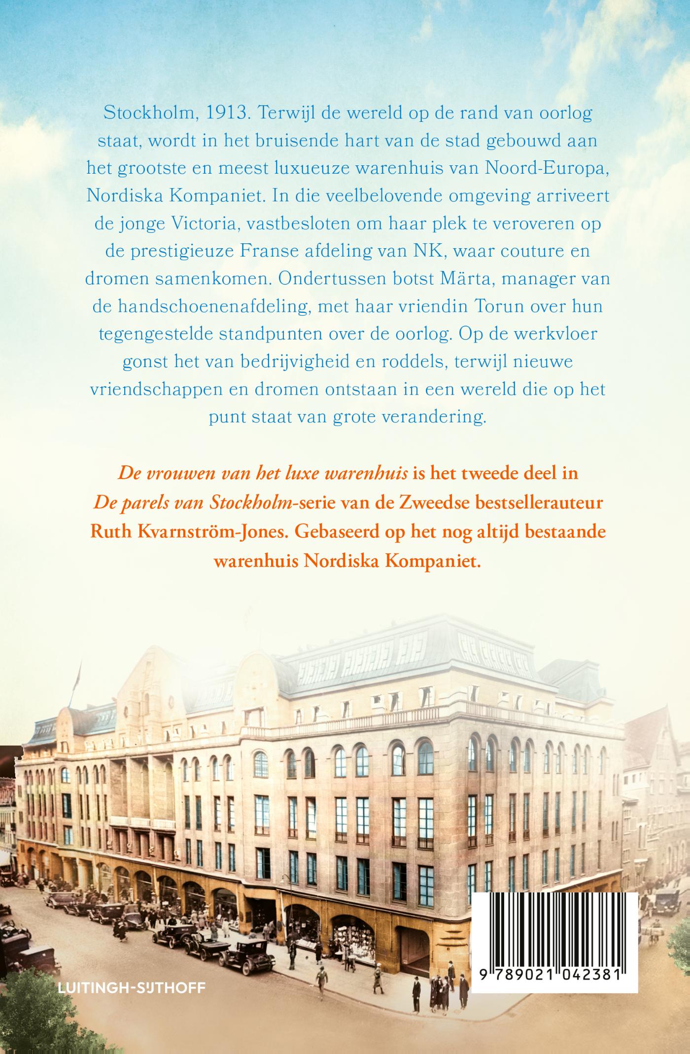 Achterkant van De vrouwen van het luxe warenhuis