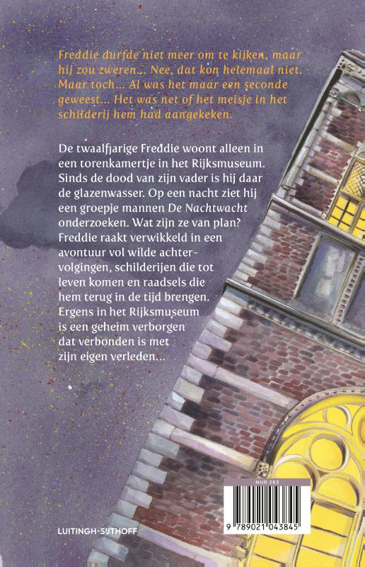 Achterkant van De glazenwasser van het Rijksmuseum