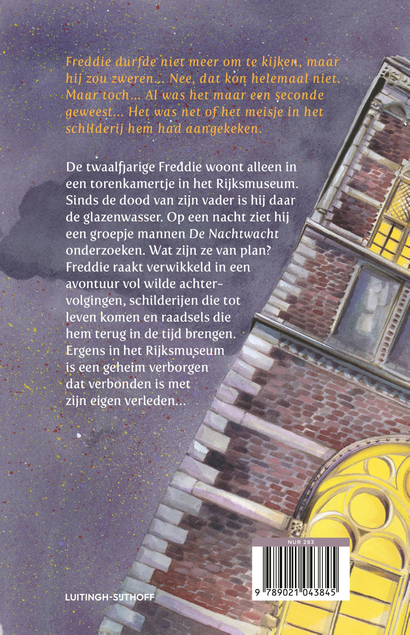Achterkant van De glazenwasser van het Rijksmuseum