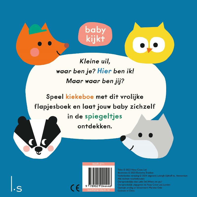 Achterkant van Kleine uil, waar ben je?