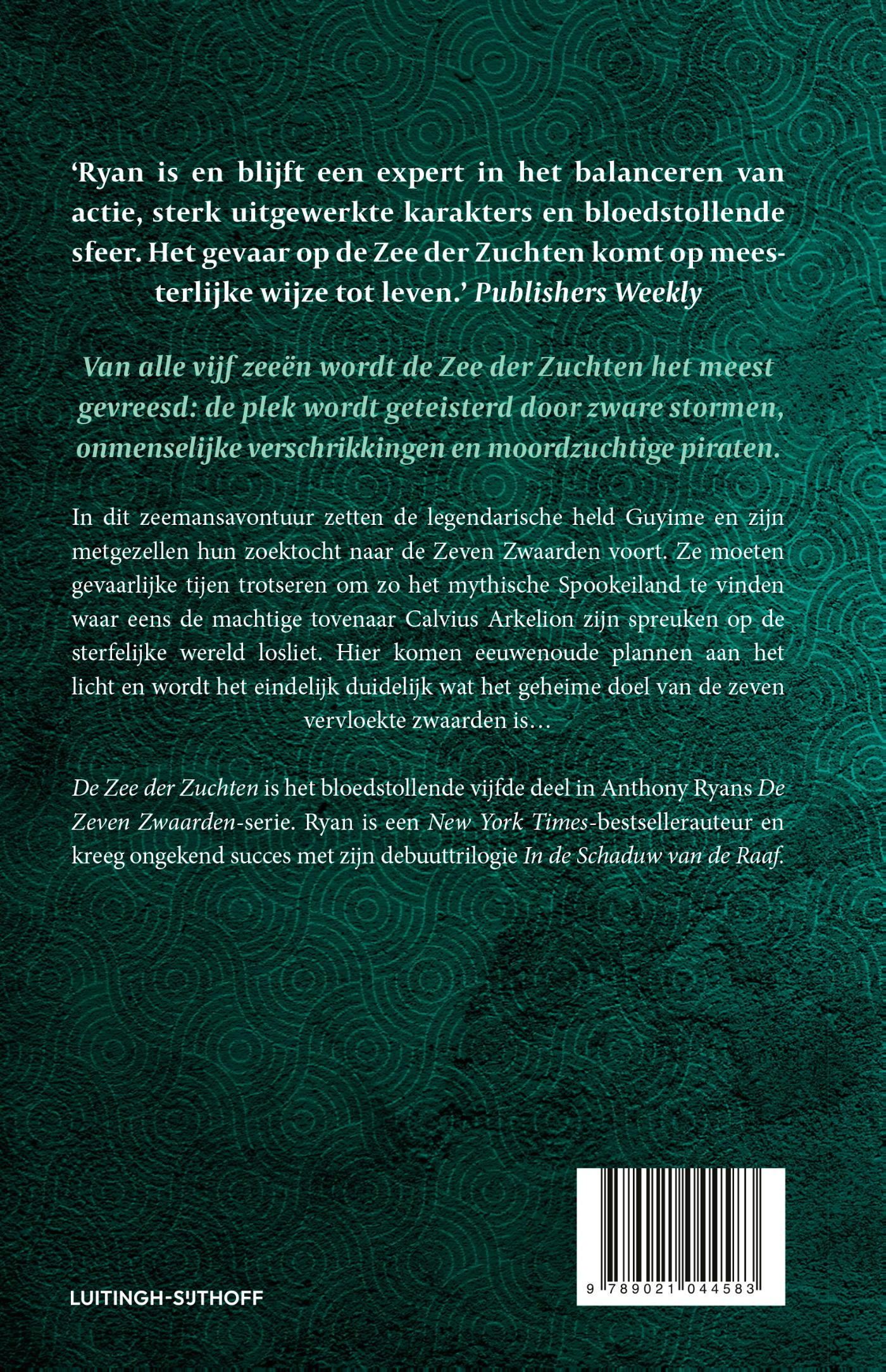 Achterkant van De zee der zuchten