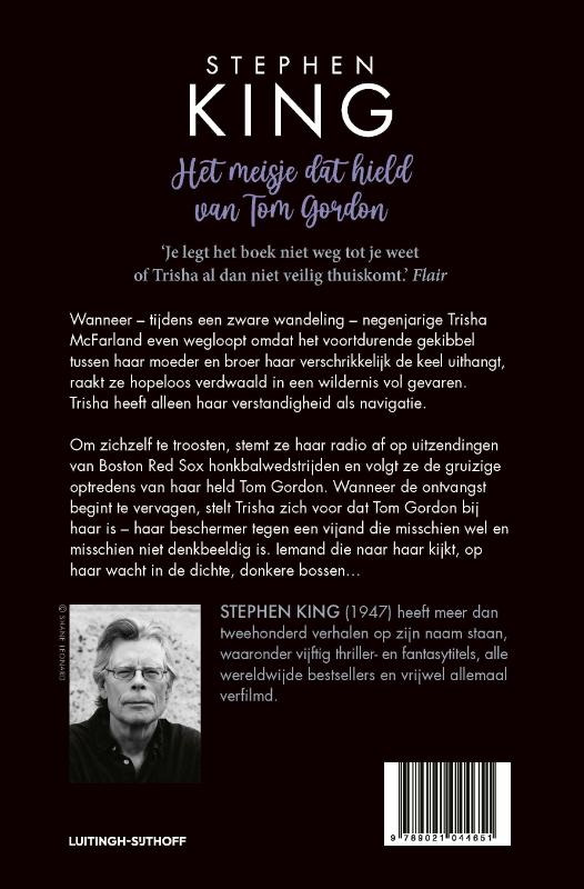 Achterkant van Het meisje dat hield van Tom Gordon