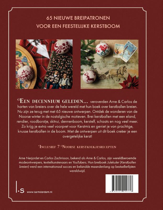 Achterkant van De revival van Kerstballen breien