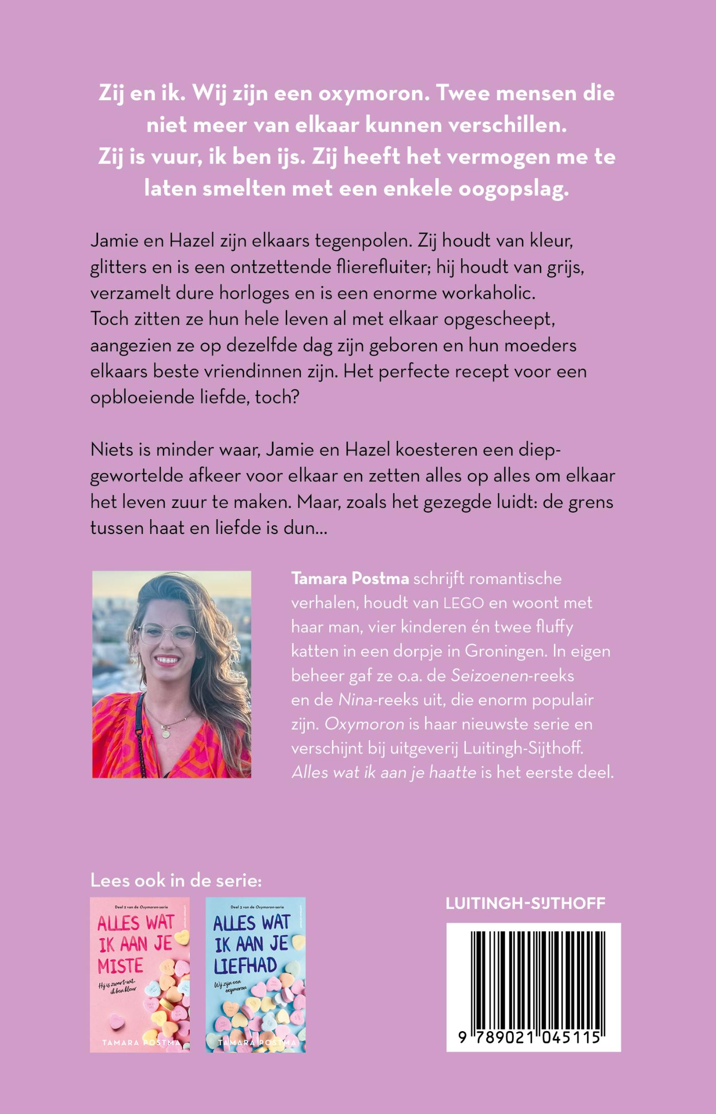 Achterkant van Alles wat ik aan je haatte