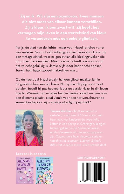 Achterkant van Alles wat ik aan je miste