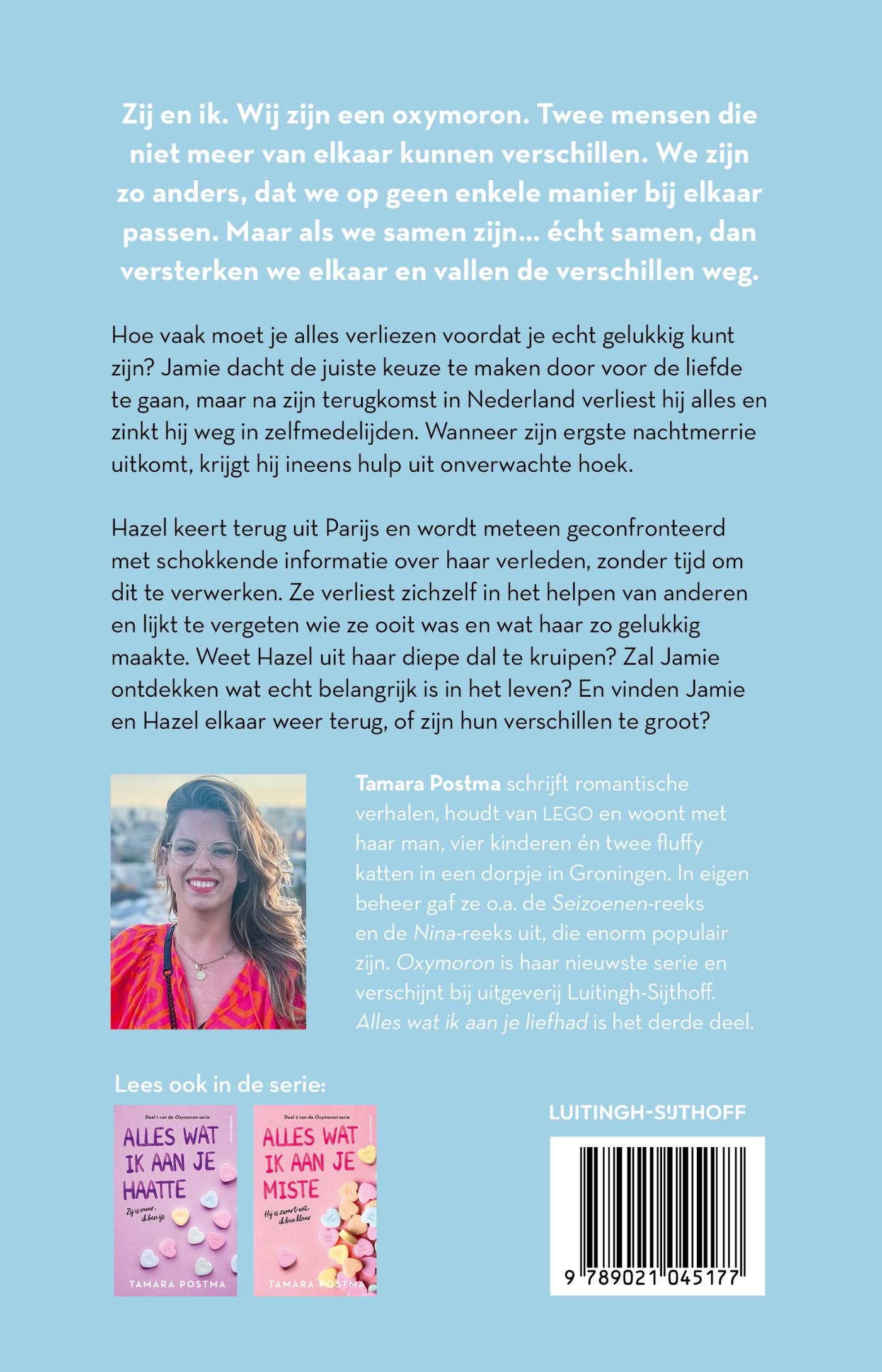 Achterkant van Alles wat ik aan je liefhad