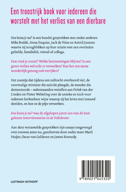 Achterkant van Hoe besta je na?