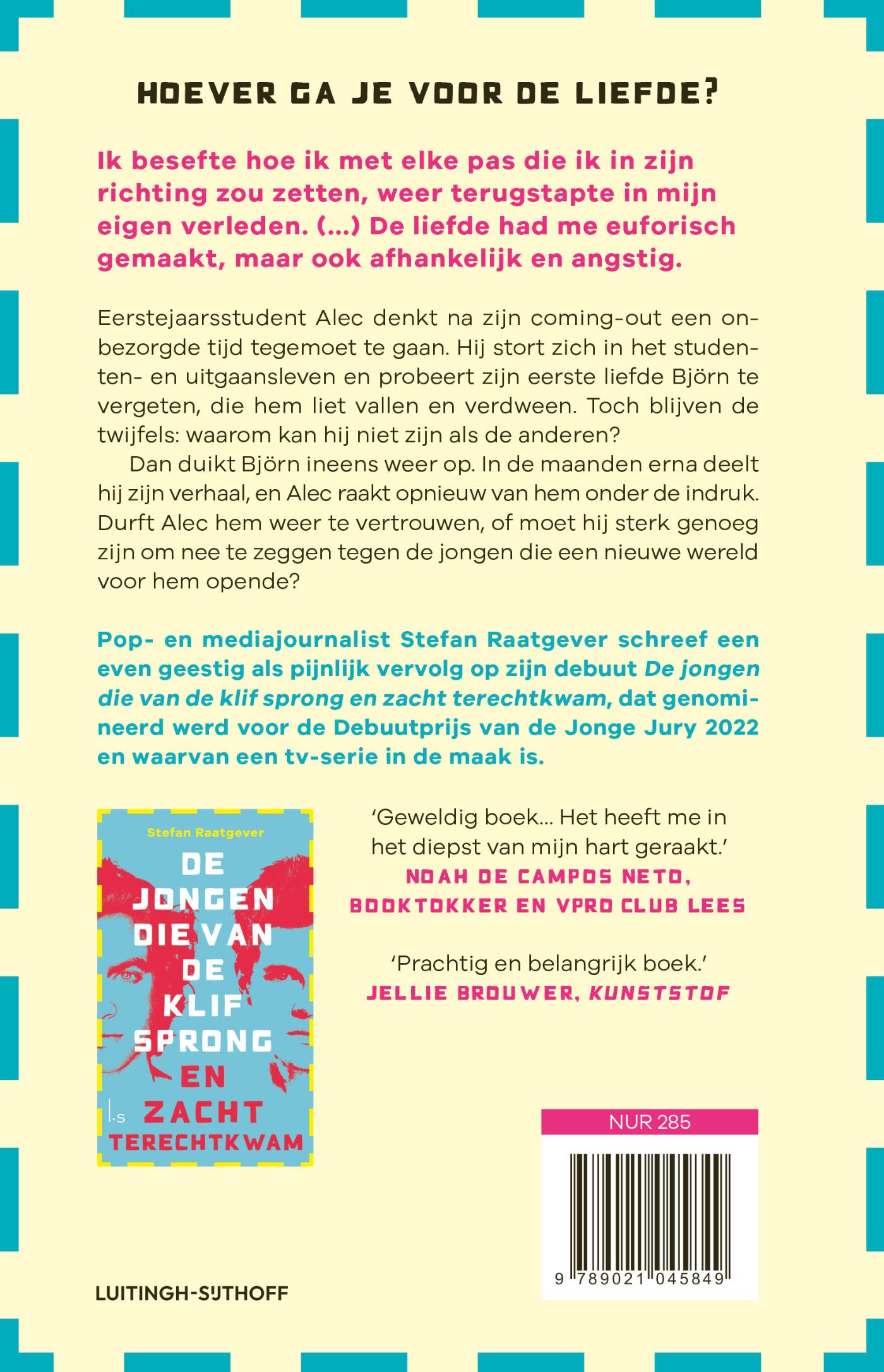 Achterkant van De jongen die de tijd wilde stopzetten