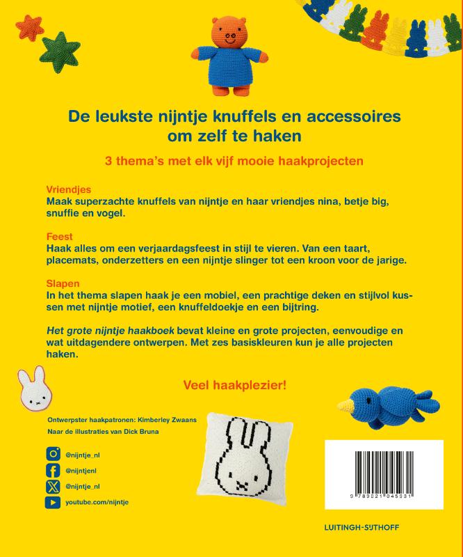Achterkant van het grote nijntje haakboek