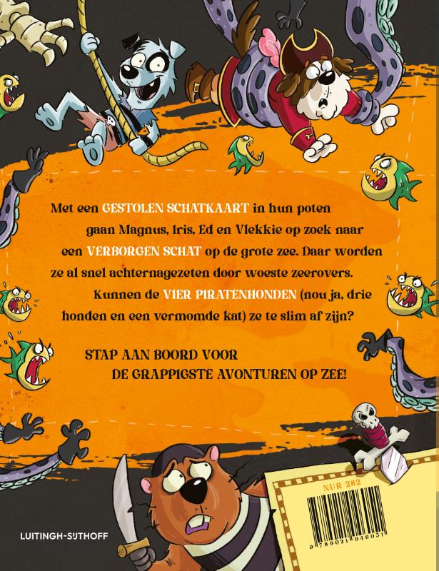 Achterkant van De gebeten hond