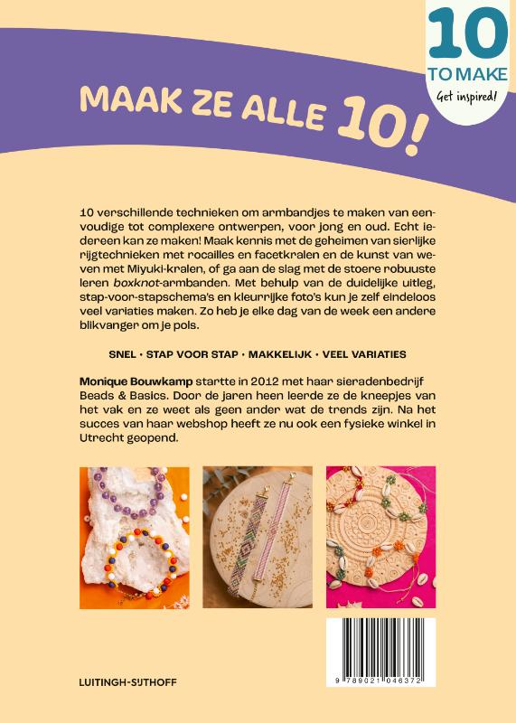 Achterkant van Armbandjes maken
