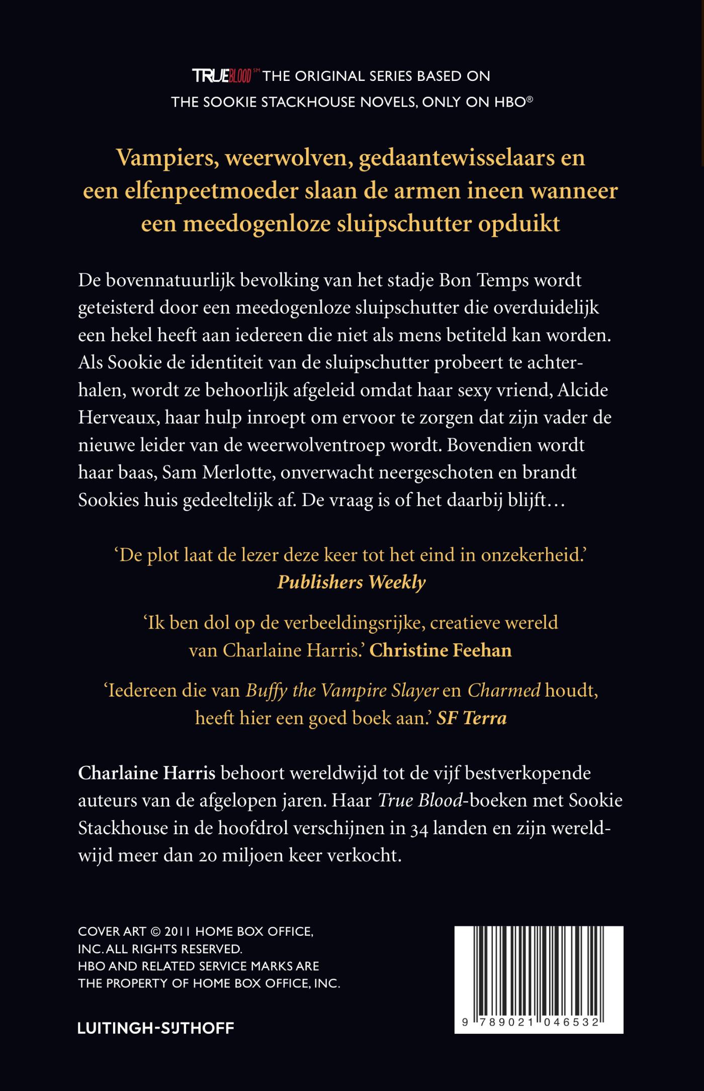 Achterkant van Dood als een vampier