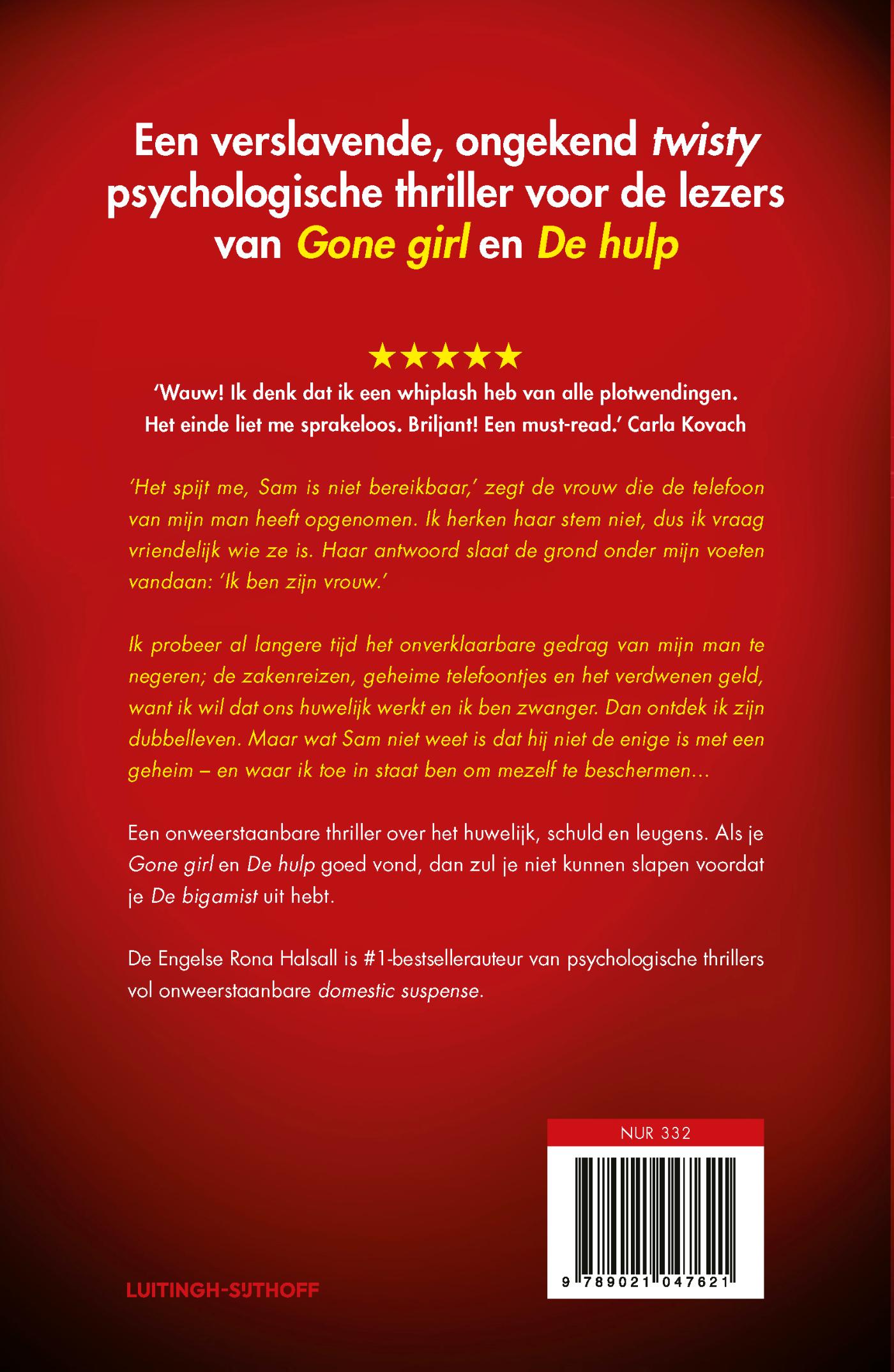 Achterkant van De bigamist