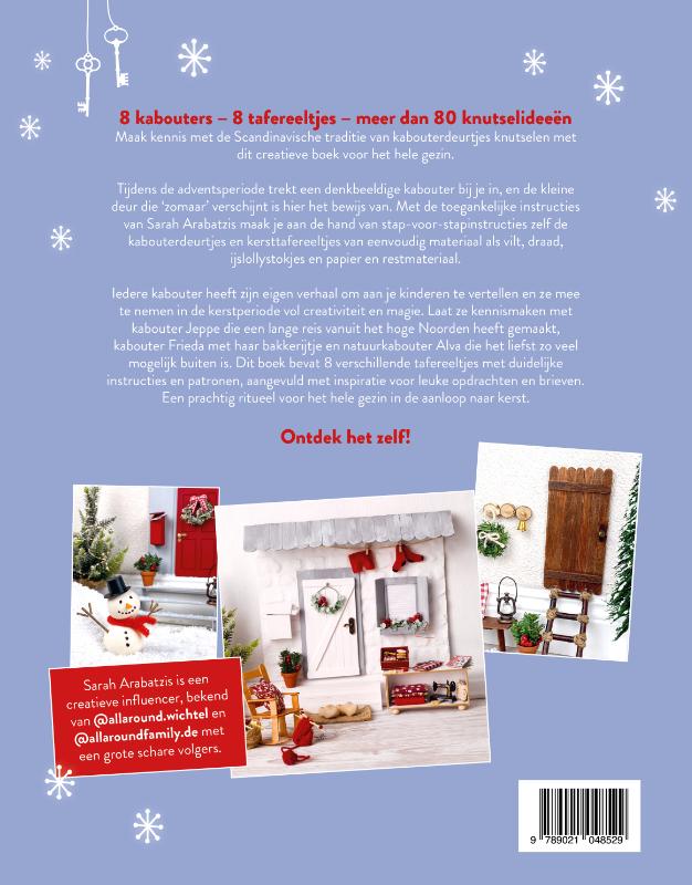 Achterkant van Kabouterdeurtjes maken voor kerst
