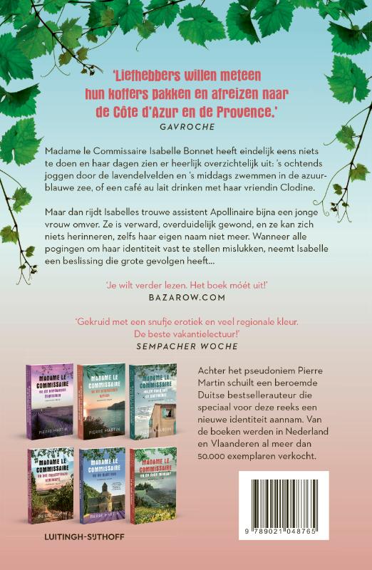 Achterkant van Madame le Commissaire en de vrouw zonder geheugen