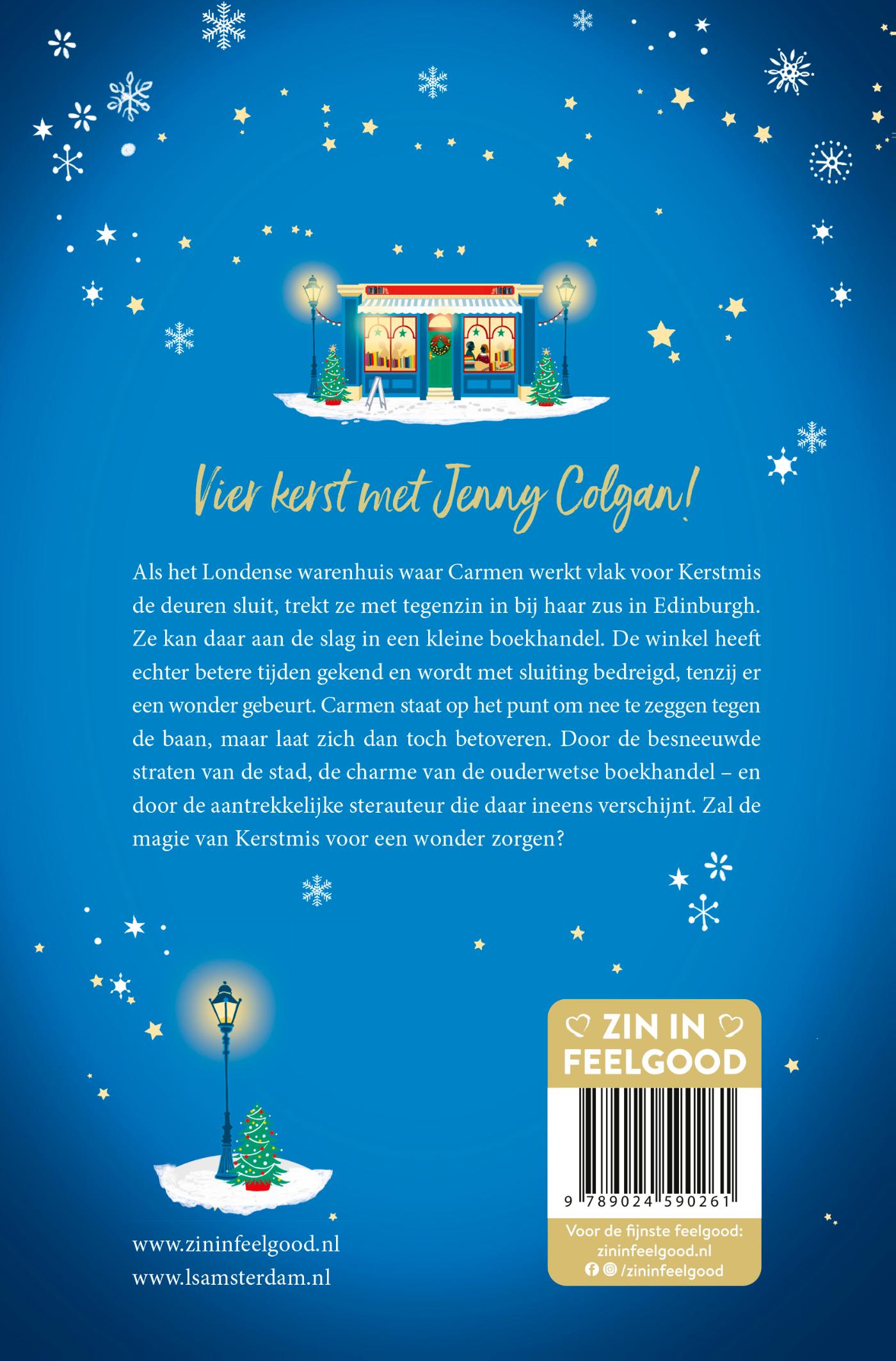 Achterkant van De kerstboekwinkel
