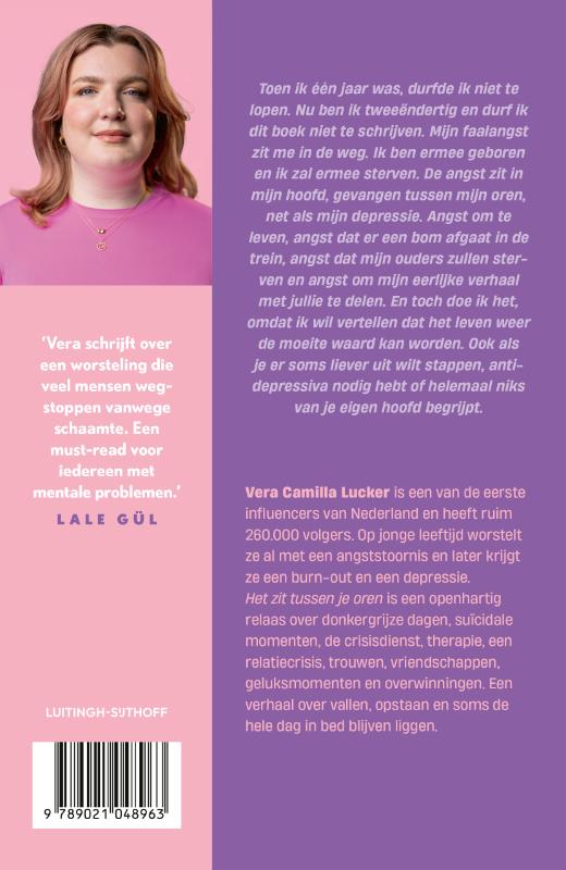 Achterkant van Het zit tussen je oren