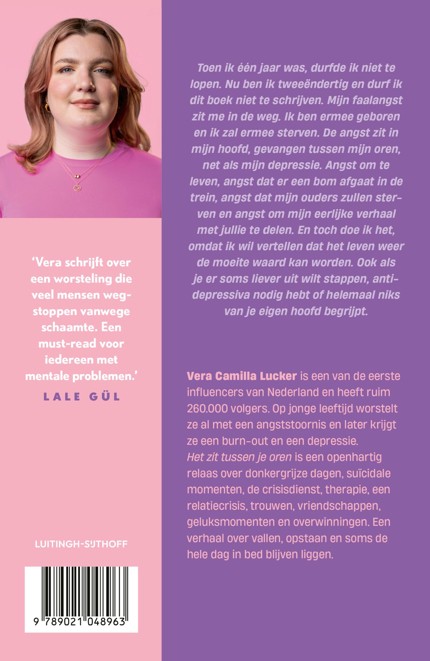 Achterkant van Het zit tussen je oren