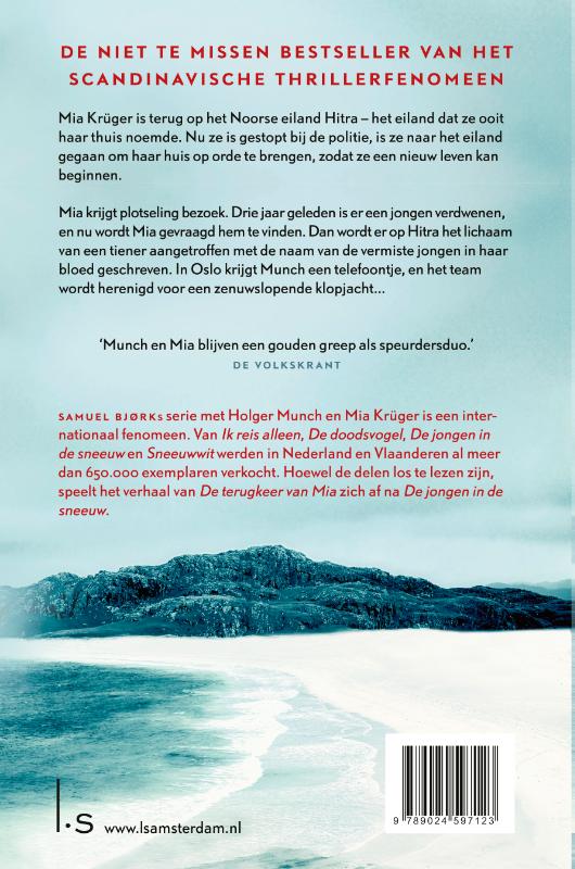 Achterkant van De terugkeer van Mia