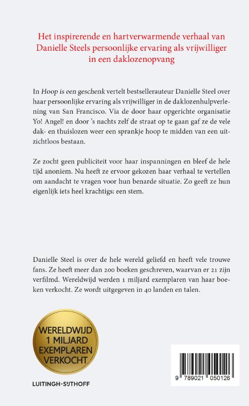 Achterkant van Hoop is een geschenk