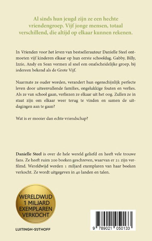 Achterkant van Vrienden voor het leven