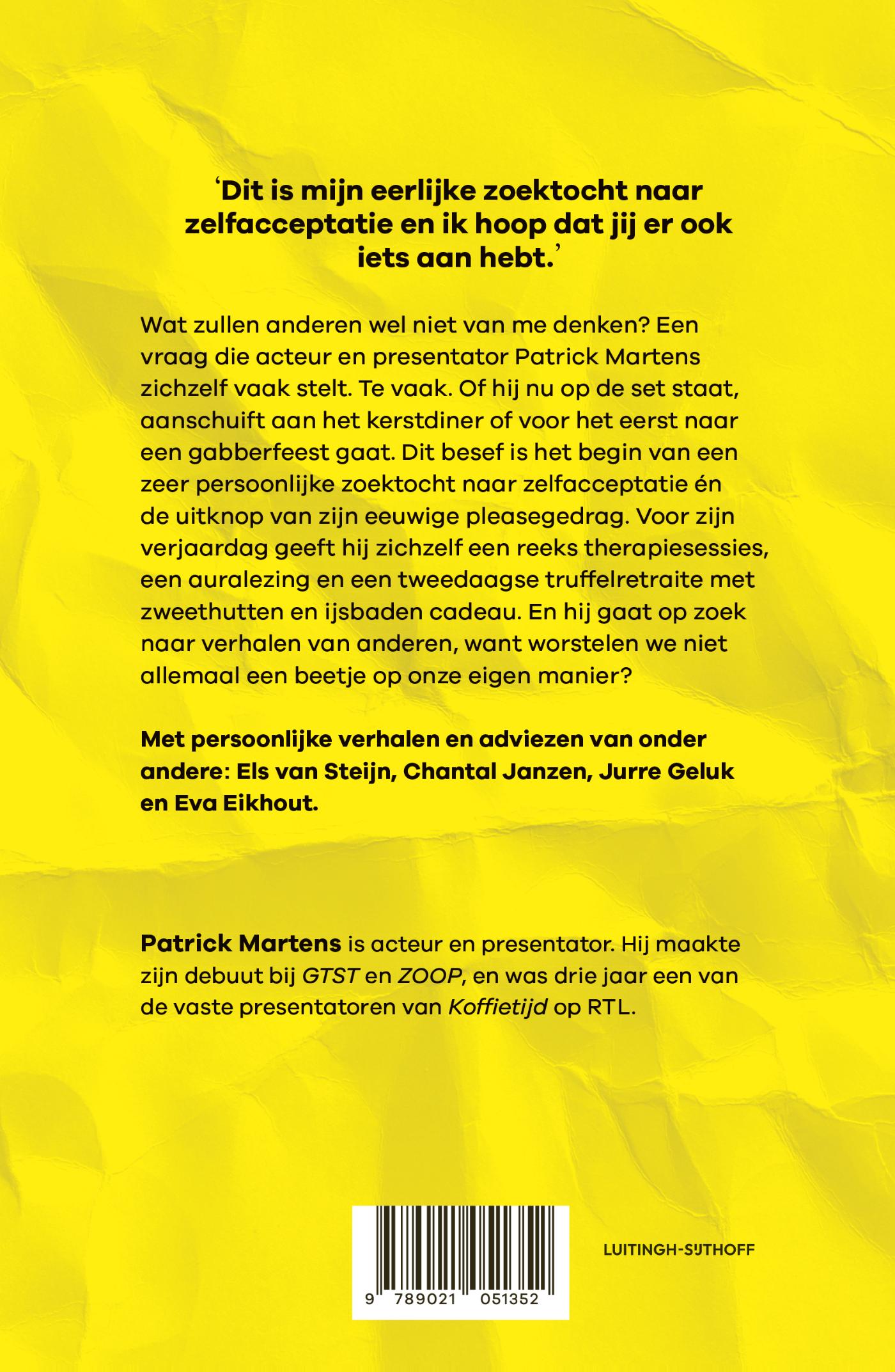 Achterkant van Vandaag voel ik me goed