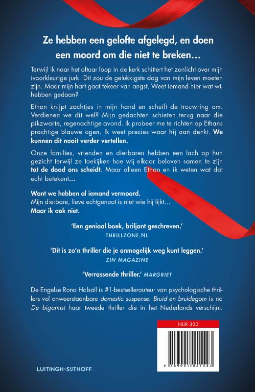 Achterkant van Bruid en bruidegom