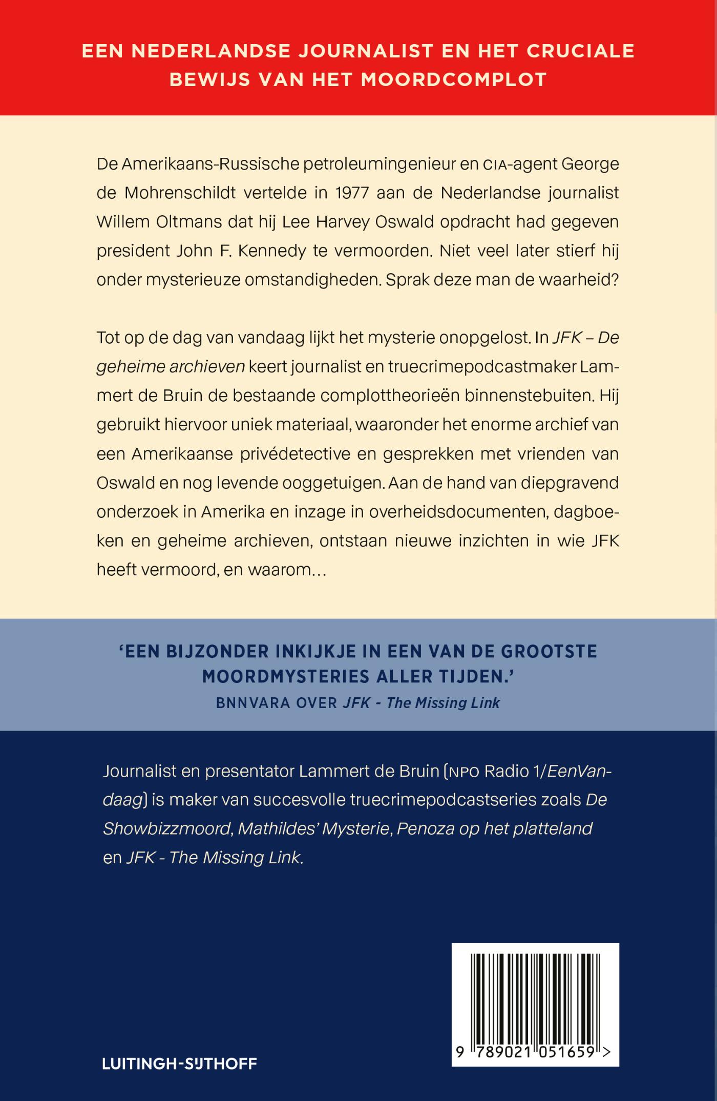 Achterkant van JFK - De geheime archieven