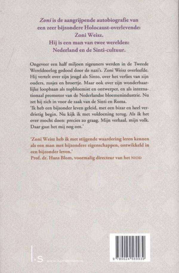 Achterkant van Zoni. De vergeten holocaust