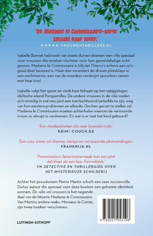 Achterkant van Madame le Commissaire en de villa vol vrouwen