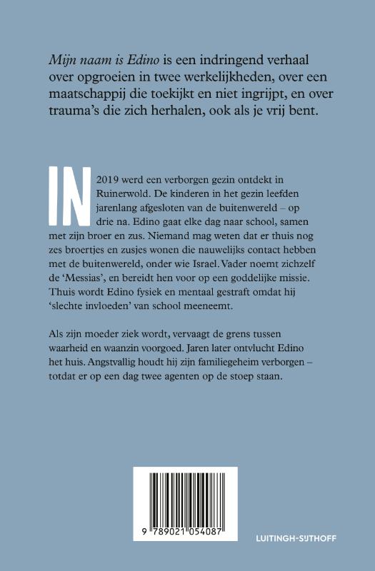 Achterkant van Mijn naam is Edino