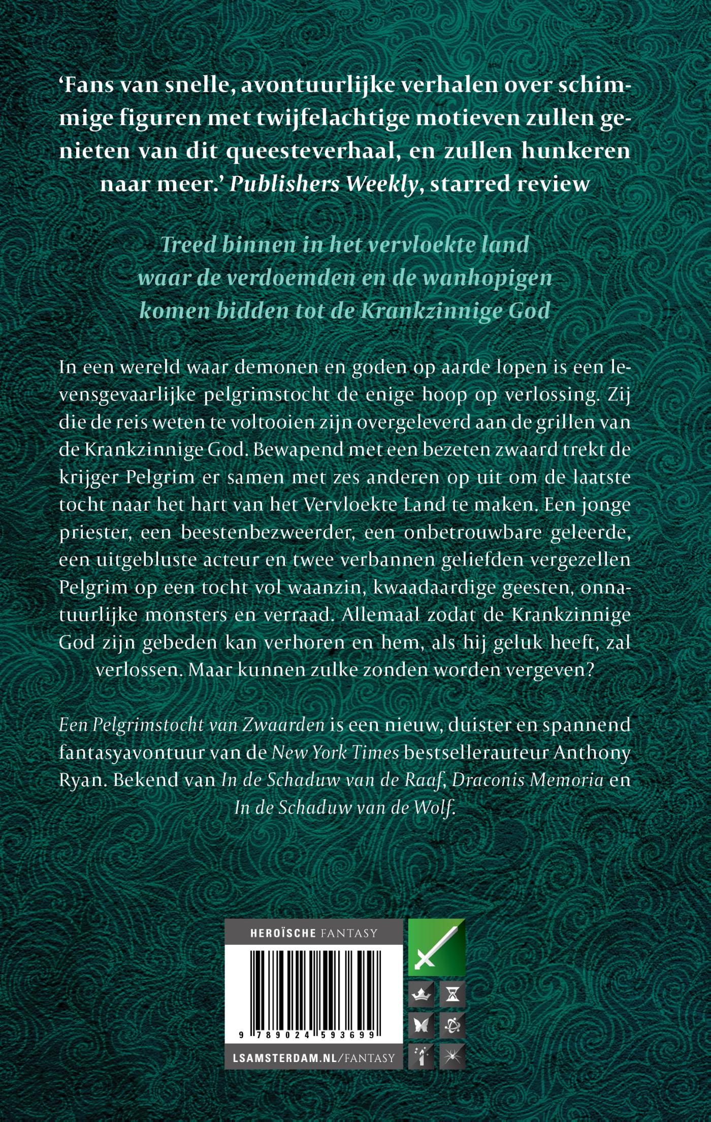 Achterkant van Een Pelgrimstocht van Zwaarden