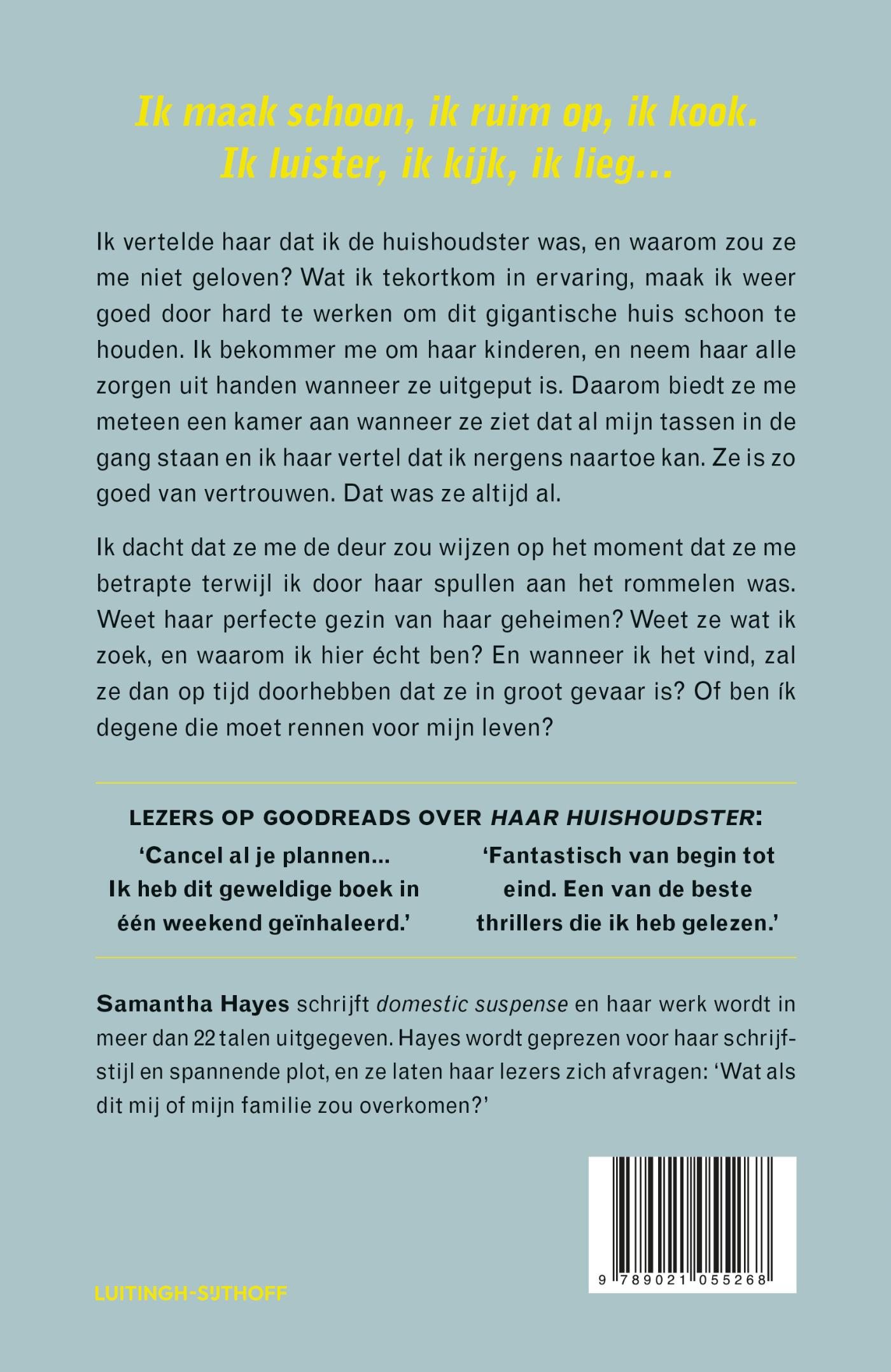 Achterkant van Haar huishoudster