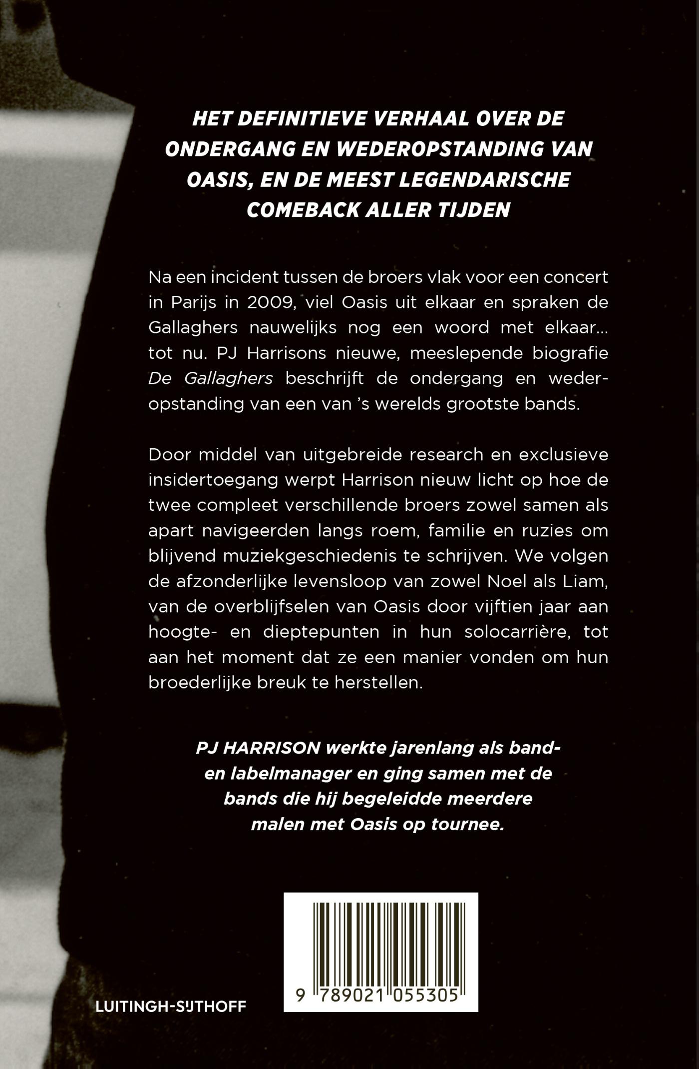 Achterkant van De Gallaghers