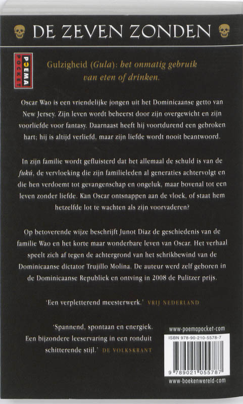 Achterkant van Het korte maar wonderbare leven van Oscar WAO
