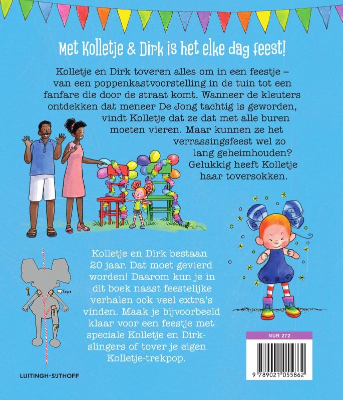 Achterkant van Altijd feest met Kolletje en Dirk