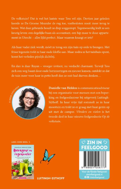 Achterkant van Vlinders en violen