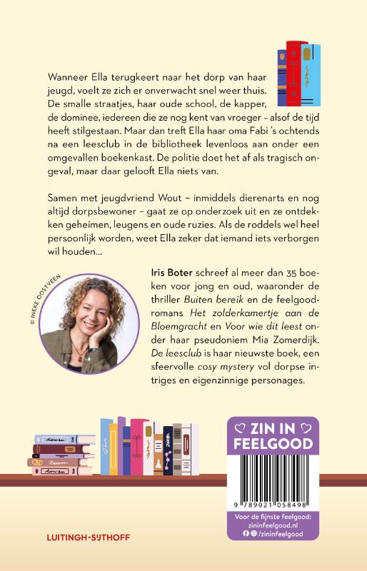 Achterkant van De leesclub