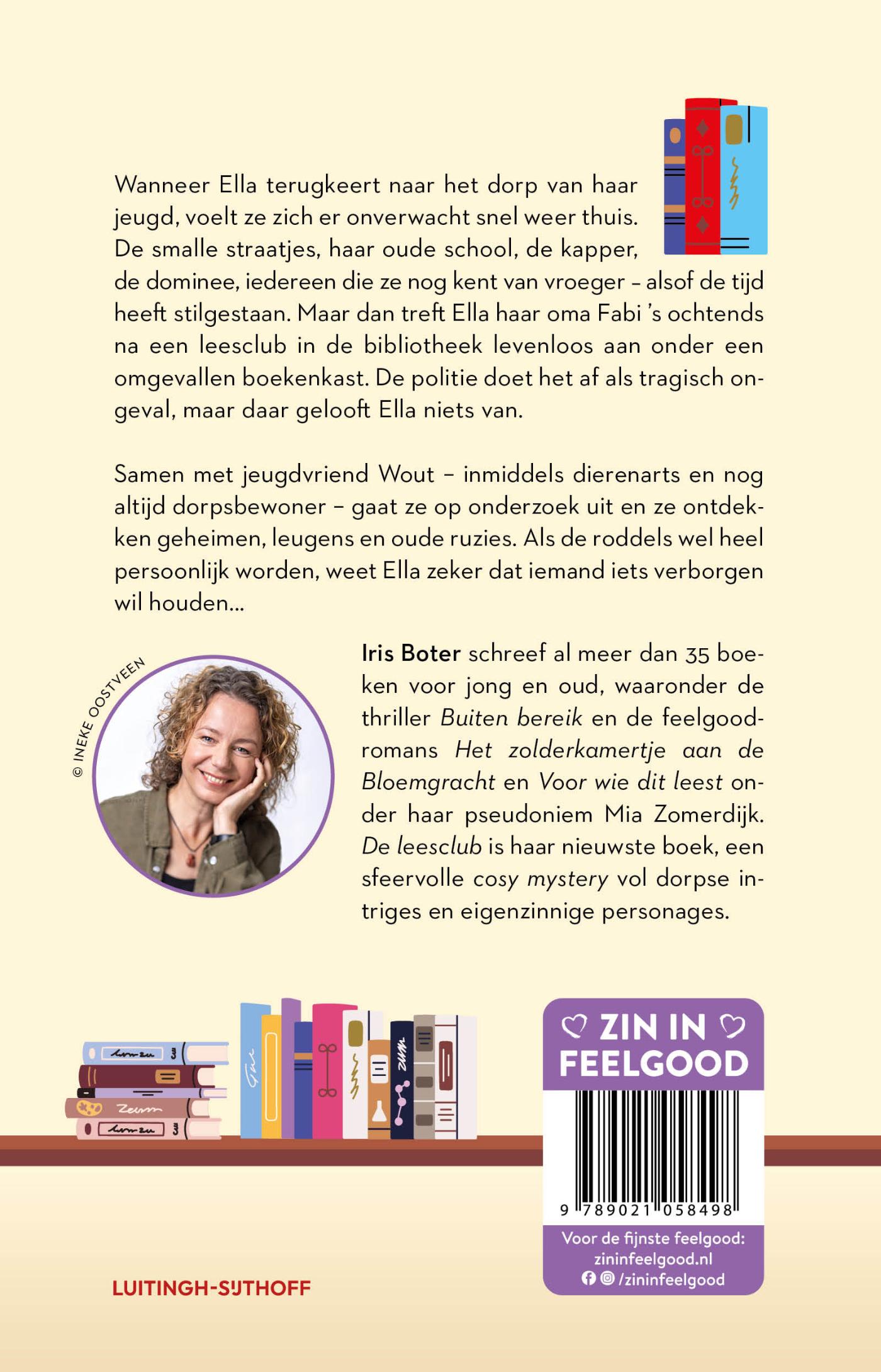 Achterkant van De leesclub