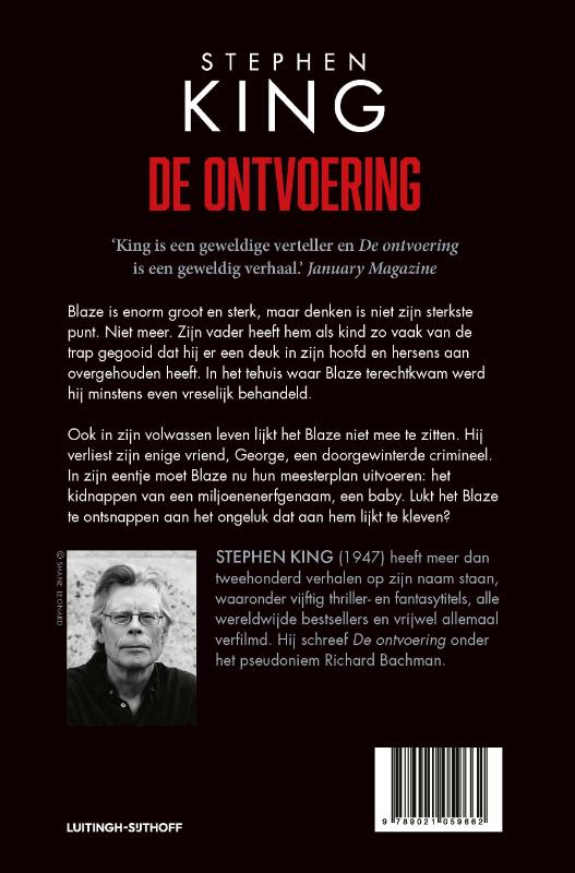 Achterkant van De ontvoering