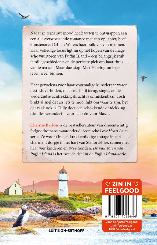Achterkant van De vuurtoren van Puffin Island