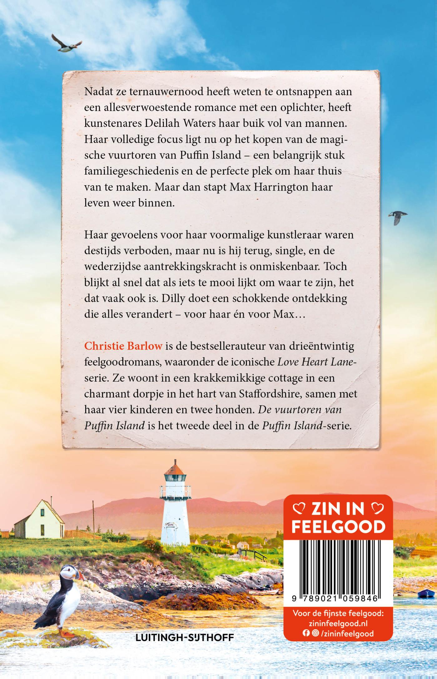 Achterkant van De vuurtoren van Puffin Island