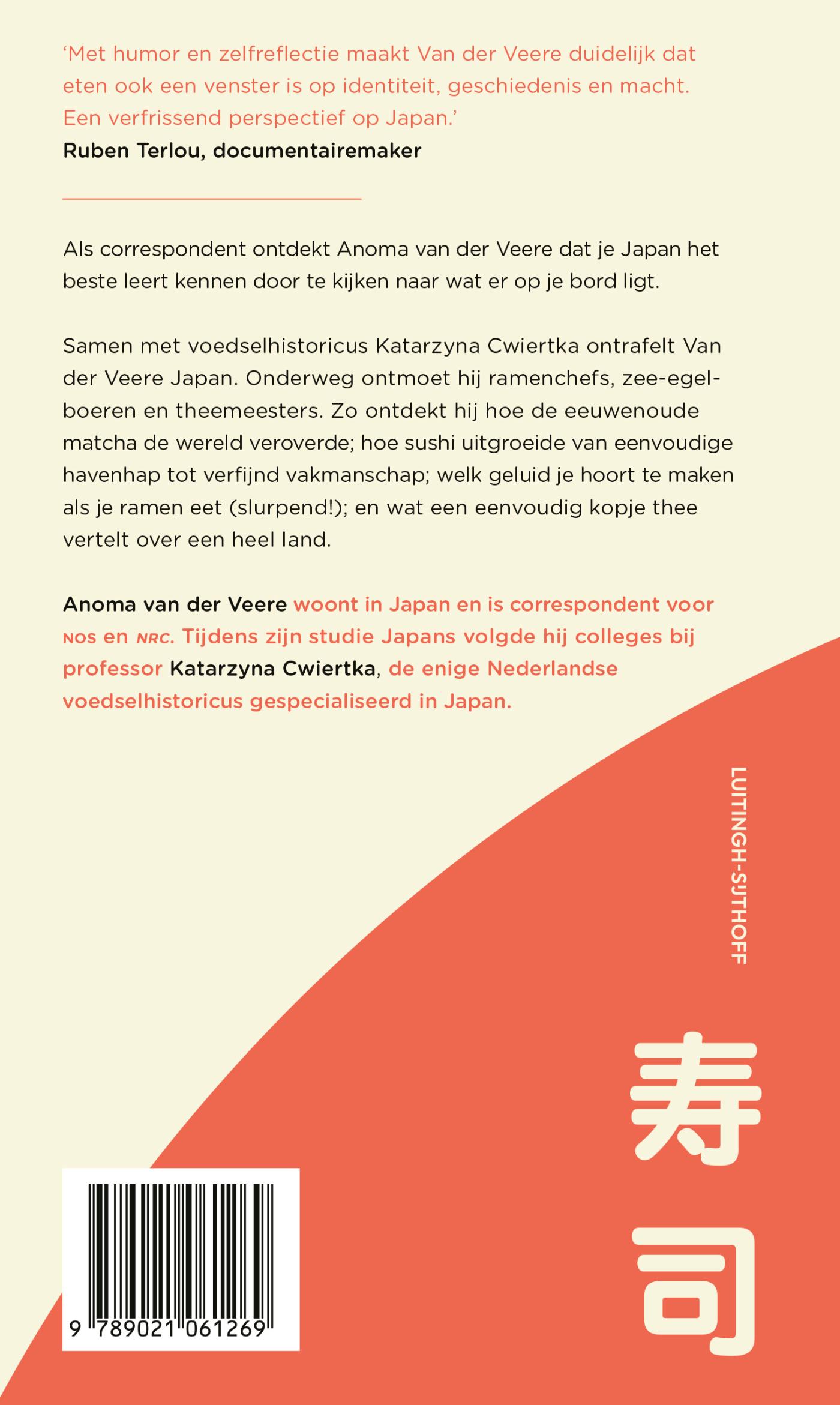 Achterkant van Sushi eet je met je handen