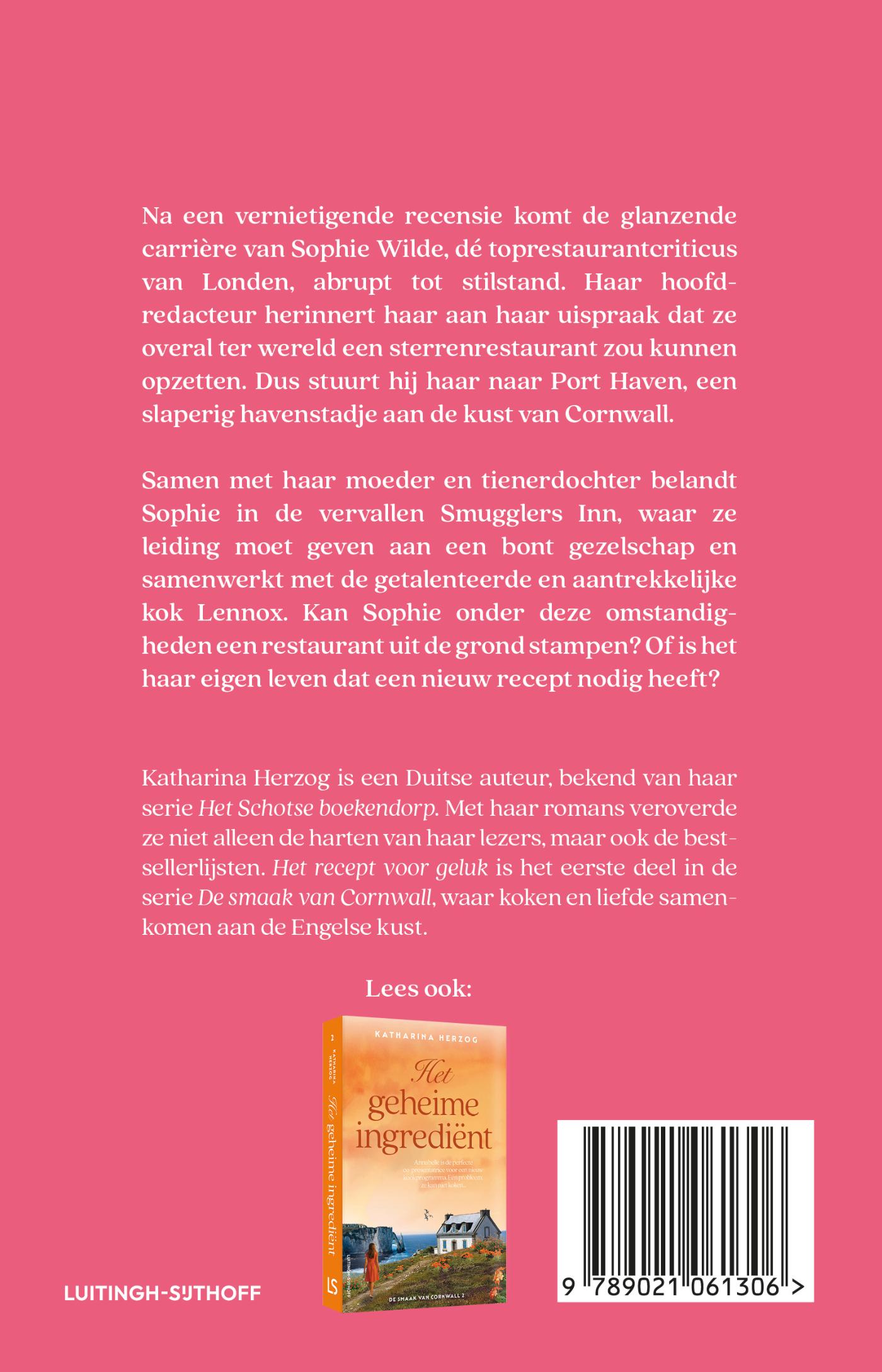 Achterkant van Het recept voor geluk