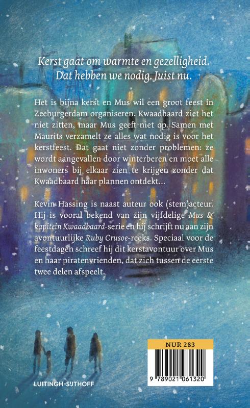 Achterkant van KerstMus en kapitein Kwaadbaard