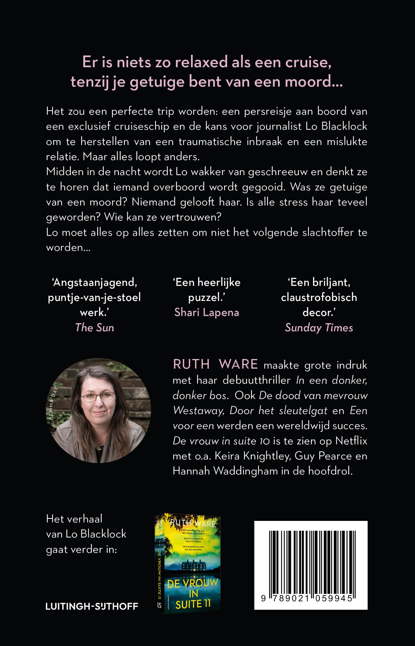 Achterkant van The Woman in Cabin 10