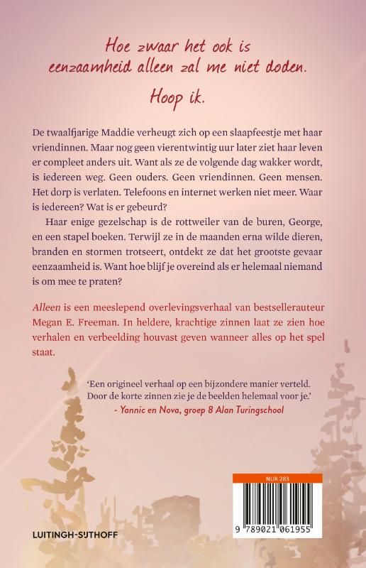 Achterkant van Alleen
