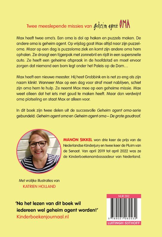Achterkant van Geheim agent oma en Geheim agent oma - De grote goudroof