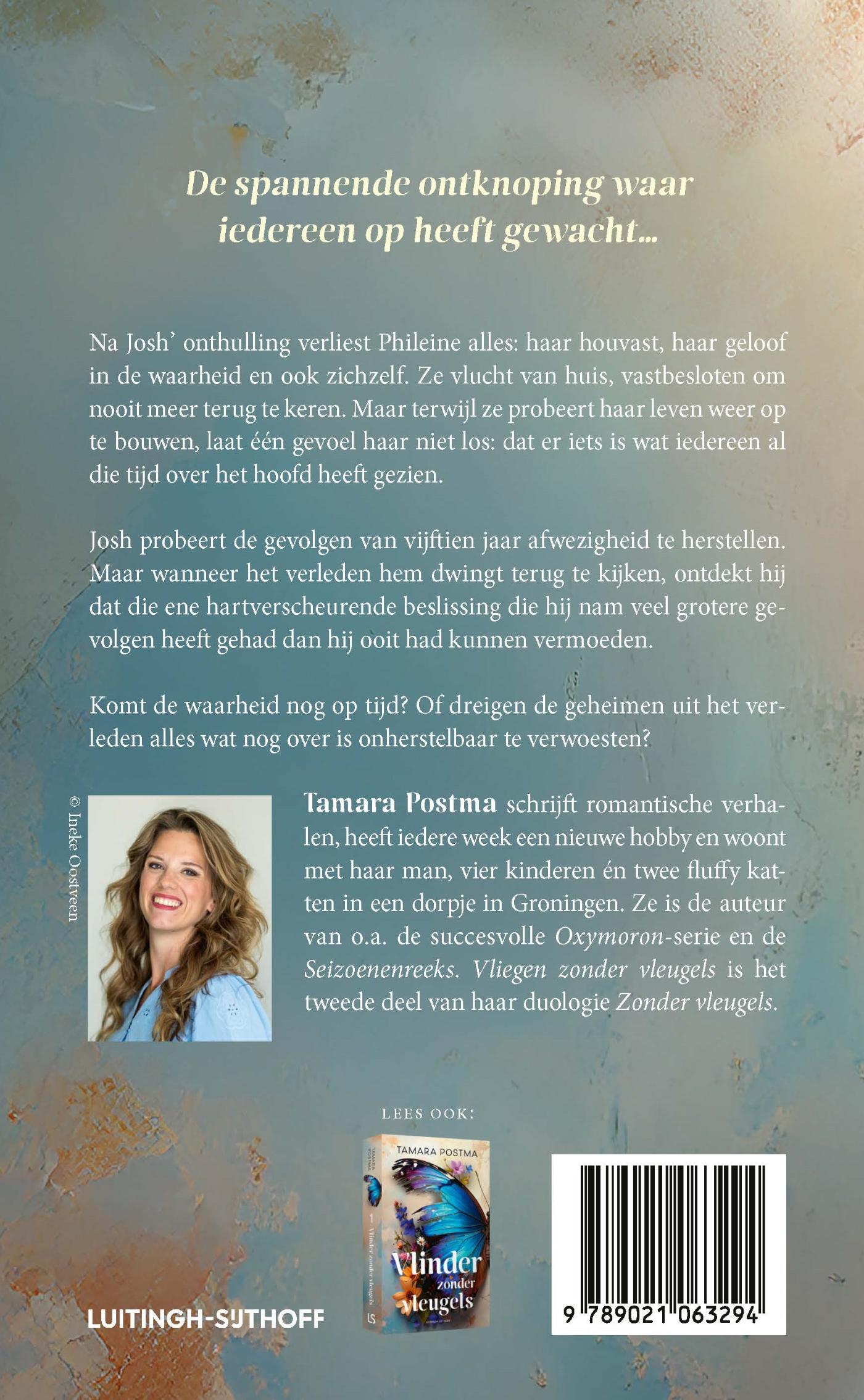 Achterkant van Vliegen zonder vleugels